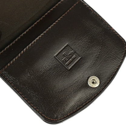 Fendi 2000 Brown Zucca Coin Case Wallet
