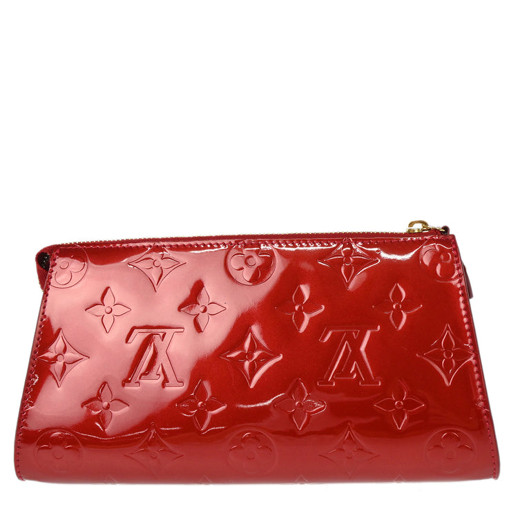 Louis Vuitton 2008 Red Vernis Trousse Cosmetic M93568