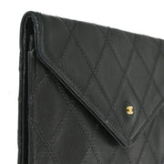 Chanel Black Lambskin Bicolore Wallet