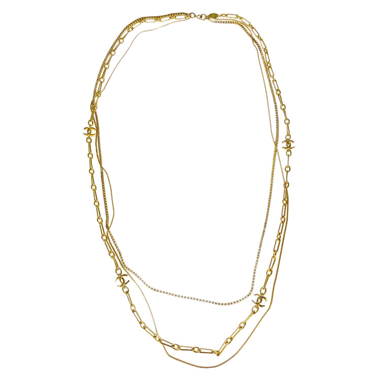 Chanel Chain Necklace Gold 1982