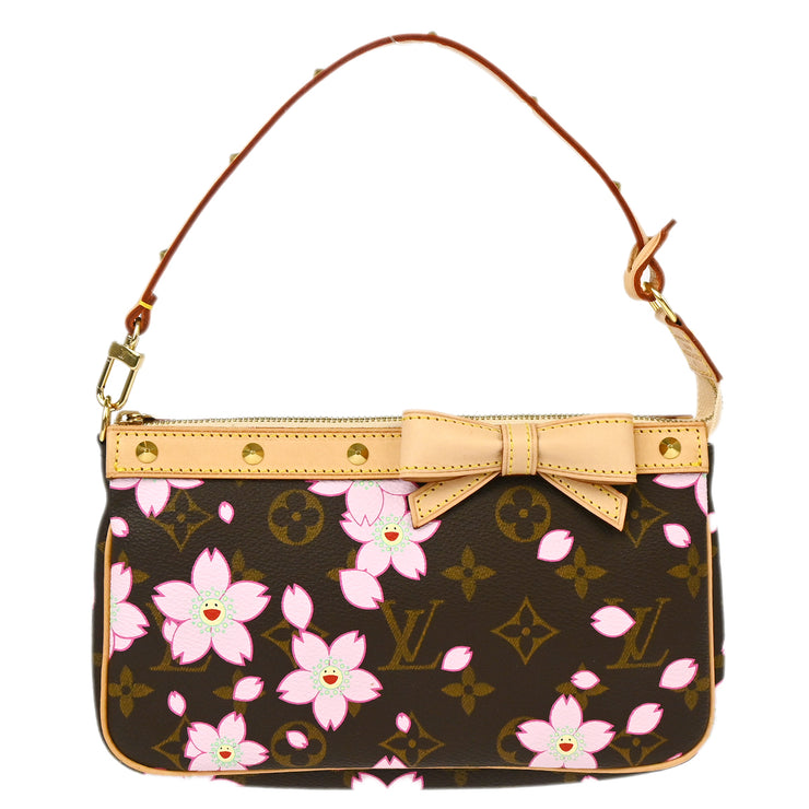 Louis Vuitton 2003 Cherry Blossom Pochette Accessoires Handbag M92006