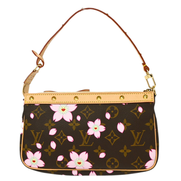 Louis Vuitton 2003 Cherry Blossom Pochette Accessoires Handbag M92006