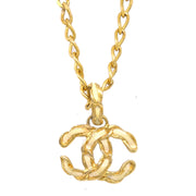 Chanel CC Chain Necklace White Gold 02P