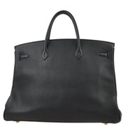 Hermes Black Fjord Birkin 40 Handbag