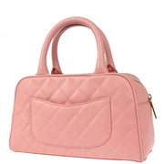 Chanel Pink Caviar Bowling Bag 27