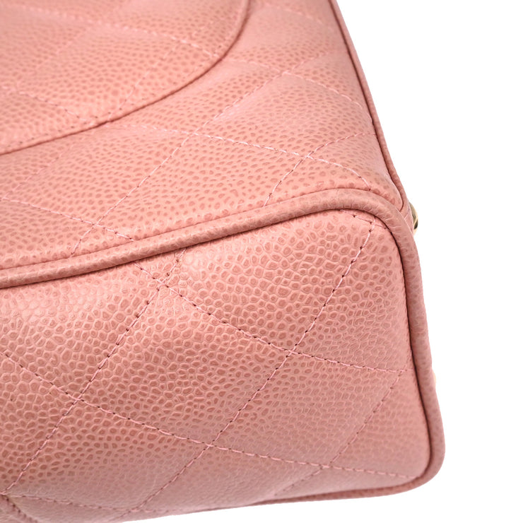 Chanel Pink Caviar Bowling Bag 27