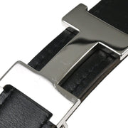 Hermes Black Box Calf Constance Reversible Belt #70 Small Good