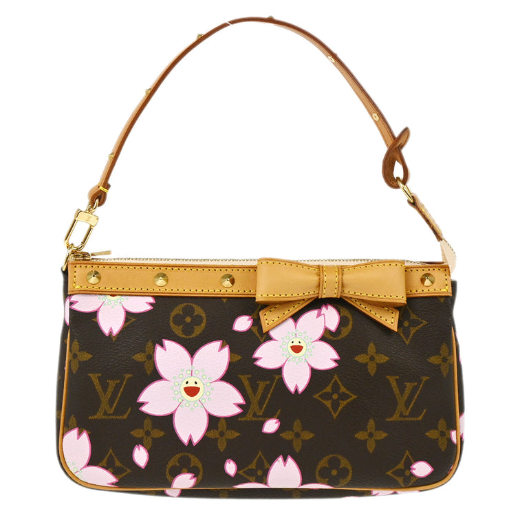 Louis Vuitton 2003 Cherry Blossom Pochette Accessoires Handbag M92006