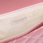 Chanel Pink Calfskin Wild Stitch Handbag