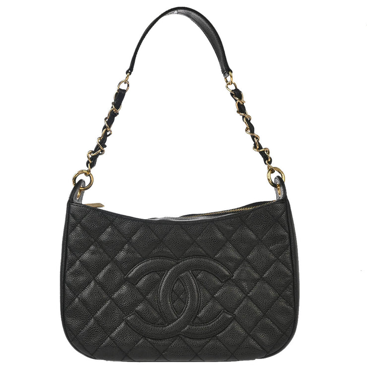 Chanel Black Caviar Chain Shoulder Bag