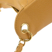 Chanel 2005-2006 Beige Caviar Chain Shoulder Bag