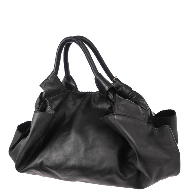 Loewe Black Lambskin Nappa Aire Handbag