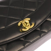 Chanel * Black Lambskin Small Diana Shoulder Bag