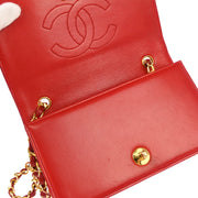 Chanel * Red Lizard Shoulder Bag