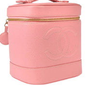 Chanel Pink Caviar Timeless Vanity Handbag