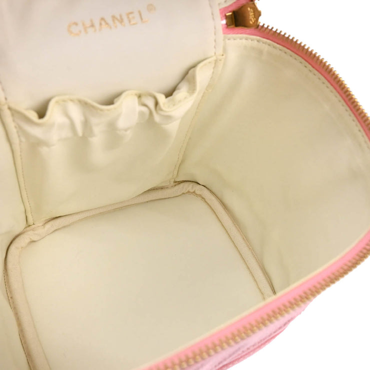 Chanel Pink Caviar Timeless Vanity Handbag