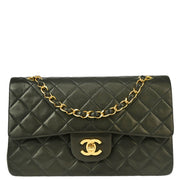 Chanel Black Lambskin Small Classic Double Flap Shoulder Bag