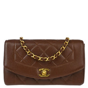 Chanel * 1994-1996 Brown Caviar Medium Diana Shoulder Bag