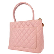 Chanel Pink Caviar Medallion Tote Handbag