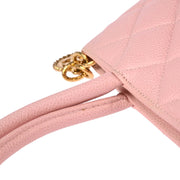 Chanel Pink Caviar Medallion Tote Handbag