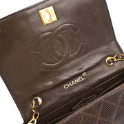 Chanel * Brown Lizard Shoulder Bag