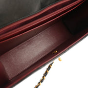 Chanel Black Lambskin Flap Chain Shoulder Bag