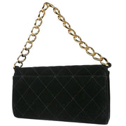 Chanel 2002-2003 Black Velvet Chain Handbag