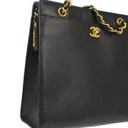 Chanel Black Caviar Shoulder Tote Bag