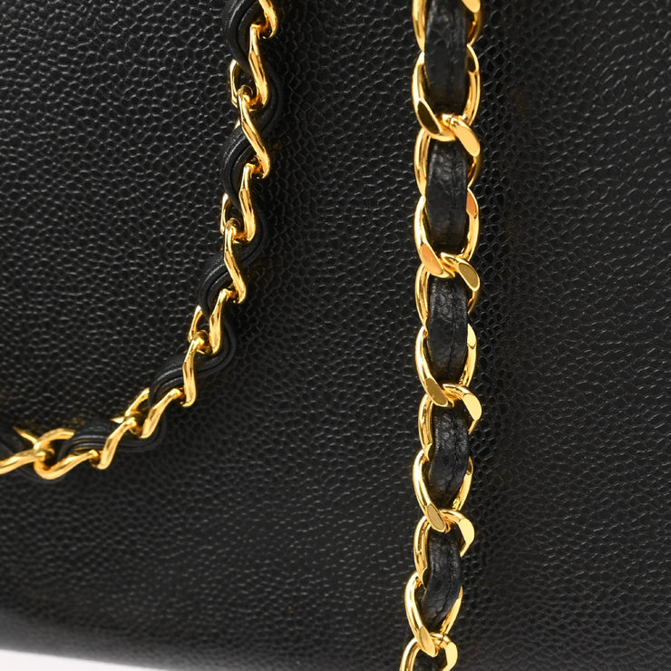 Chanel Black Caviar Shoulder Tote Bag