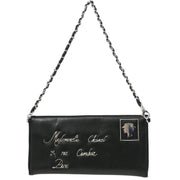 Chanel Black Lambskin Chain Handbag