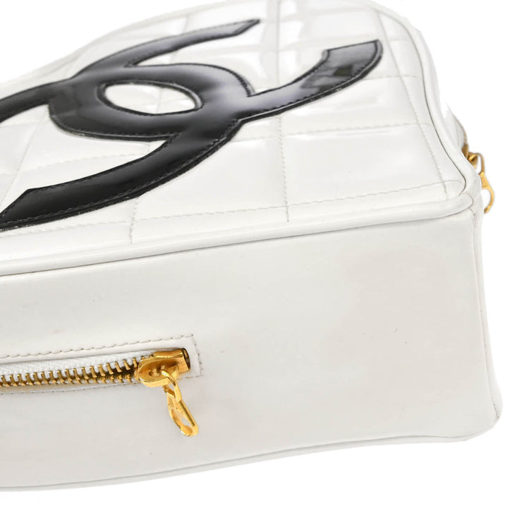 Chanel * White Heart Vanity Handbag