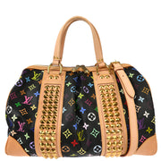 Louis Vuitton 2009 Black Monogram Multicolor Courtney GM Handbag M40261