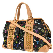 Louis Vuitton 2009 Black Monogram Multicolor Courtney GM Handbag M40261