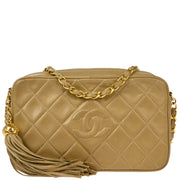 Chanel 1994-1996 Beige Lambskin Camera Bag