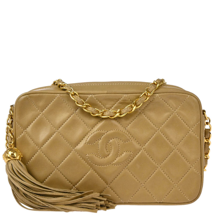 Chanel 1994-1996 Beige Lambskin Camera Bag