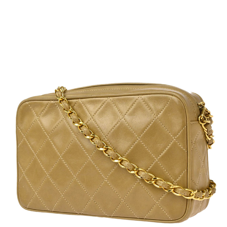 Chanel 1994-1996 Beige Lambskin Camera Bag