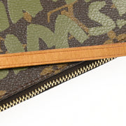 Louis Vuitton 2001 Khaki Graffiti Pochette Accessoires Handbag M92191