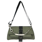 Christian Dior * Khaki Canvas Hardcore 2way Shoulder Handbag