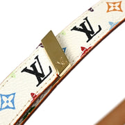 Louis Vuitton 2004 White Multicolor Ceinture Belt M9272W #80/32 Small Good