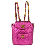 Chanel * Pink Lambskin Duma Backpack Small