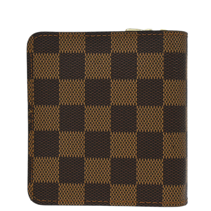 Louis Vuitton 2004 Damier Compact Zip Wallet N61668