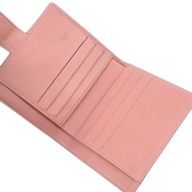 Chanel Pink Caviar Bifold Wallet Purse