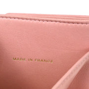 Chanel Pink Caviar Bifold Wallet Purse