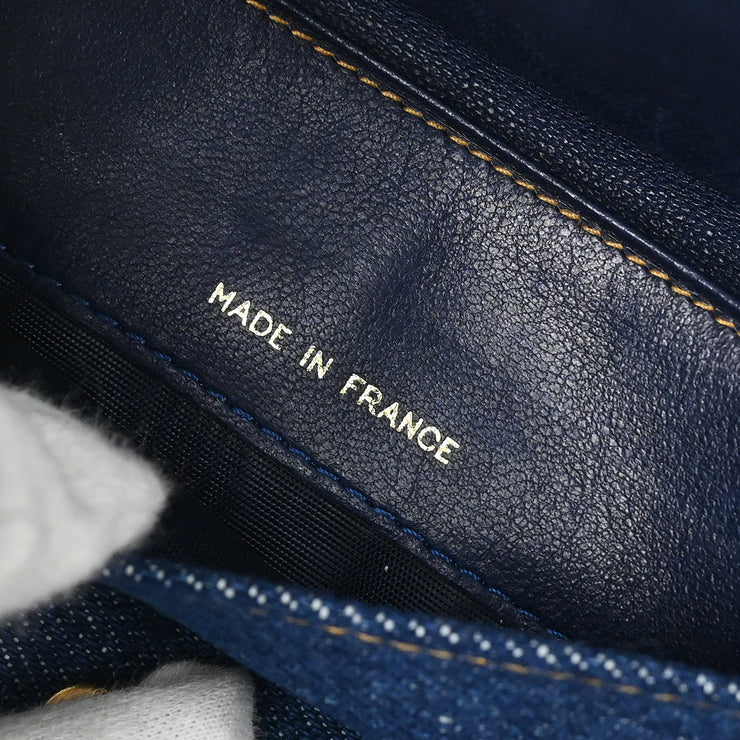 Chanel Indigo Denim Wallet Purse