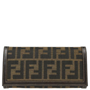 Fendi Brown Zucca Wallet Purse