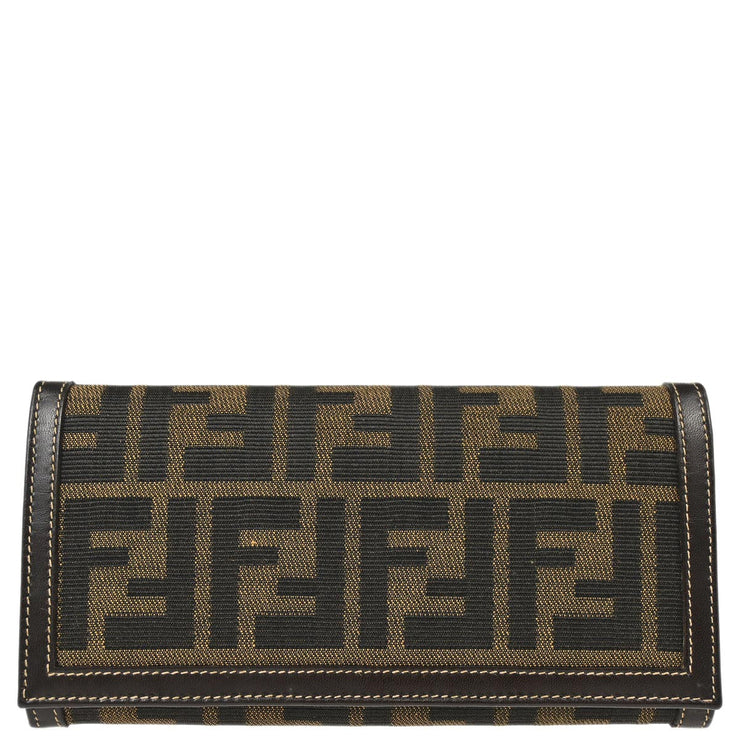 Fendi Brown Zucca Wallet Purse