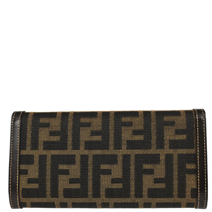 Fendi Brown Zucca Wallet Purse