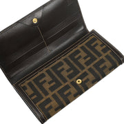 Fendi Brown Zucca Wallet Purse