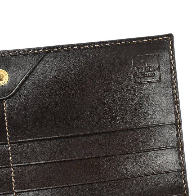 Fendi Brown Zucca Wallet Purse