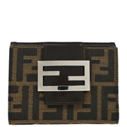 Fendi Brown Zucca Wallet Purse